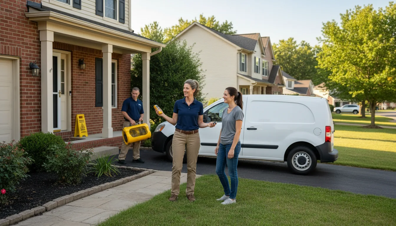 Residential water damage restoration in Coaldale, CO